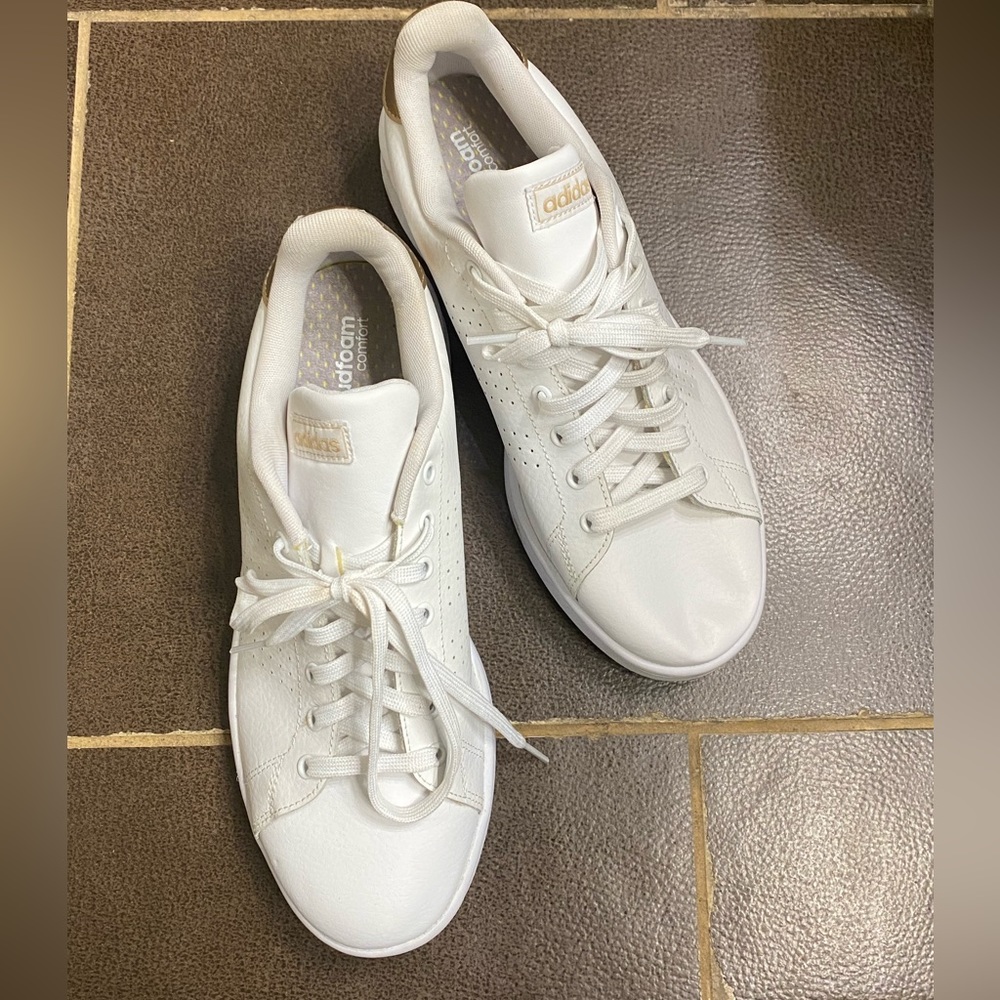 Leather adidas sneakers